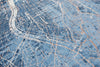 Louis De Poortere Cities Tokyo 9314 Conductive Blue Area Rug Detail Image