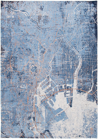 Louis De Poortere Cities Tokyo 9314 Conductive Blue Area Rug main image