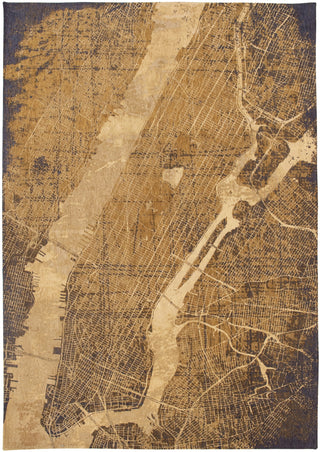 Louis De Poortere Cities New York 9315 Gatsby Gold Area Rug main image