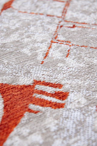 Louis De Poortere Cities Amsterdam 9323 Orange Cut Area Rug Detail Image