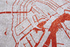 Louis De Poortere Cities Amsterdam 9323 Orange Cut Area Rug Detail Image