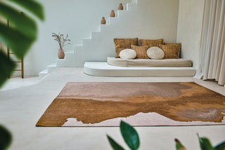 Louis De Poortere Meditation Lagoon 9326 Chestnut Area Rug Lifestyle Image Feature
