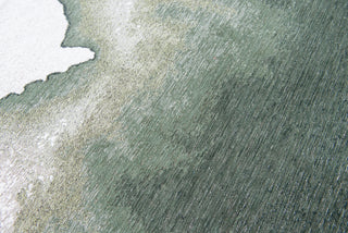 Louis De Poortere Meditation Lagoon 9331 Palm Green Area Rug Detail Image