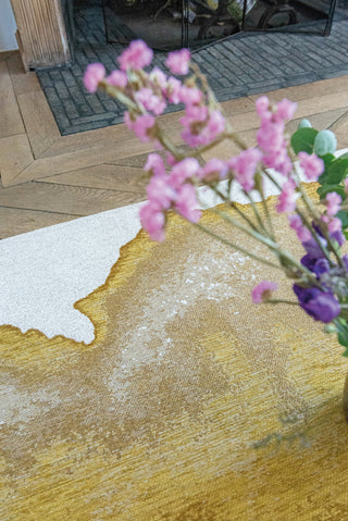 Louis De Poortere Meditation Lagoon 9333 Sunset Area Rug Lifestyle Image Feature