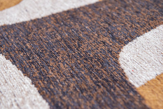 Louis De Poortere Craft Kuba 9335 Bison Area Rug Detail Image