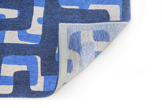 Louis De Poortere Craft Kuba 9336 Ultramarine Area Rug Backing Image