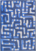 Louis De Poortere Craft Kuba 9336 Ultramarine Area Rug main image