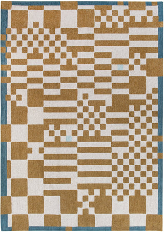Louis De Poortere Craft Chess 9338 Honey Area Rug main image