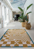 Louis De Poortere Craft Chess 9338 Honey Area Rug Lifestyle Image Feature