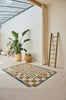 Louis De Poortere Craft Chess 9338 Honey Area Rug Lifestyle Image Feature