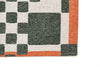 Louis De Poortere Craft Chess 9339 Deep Green Area Rug Corner Image