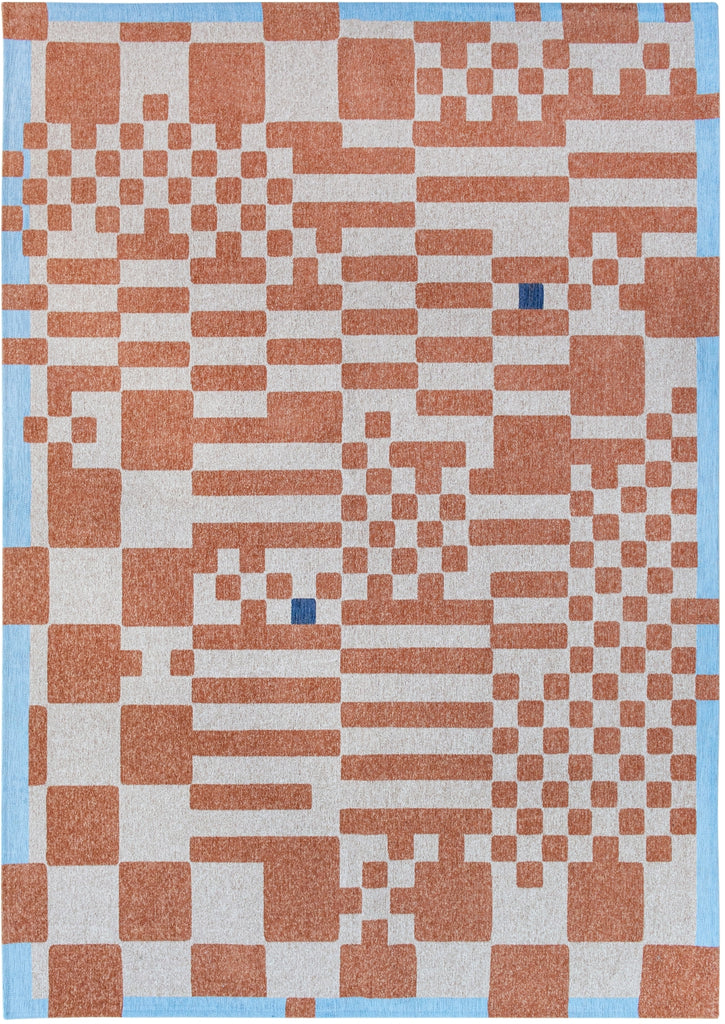 Louis De Poortere Craft Chess 9341 Nude Area Rug main image