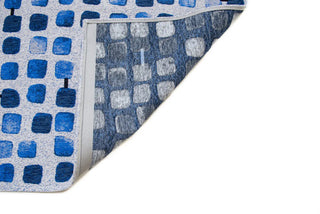 Louis De Poortere Craft Cobblestone 9348 Amparo Blues Area Rug Backing Image