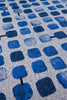 Louis De Poortere Craft Cobblestone 9348 Amparo Blues Area Rug Detail Image