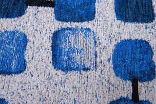 Louis De Poortere Craft Cobblestone 9348 Amparo Blues Area Rug Detail Image