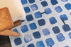 Louis De Poortere Craft Cobblestone 9348 Amparo Blues Area Rug Lifestyle Image Feature
