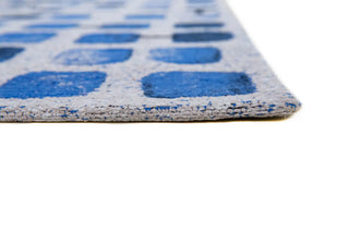 Louis De Poortere Craft Cobblestone 9348 Amparo Blues Area Rug Pile Image