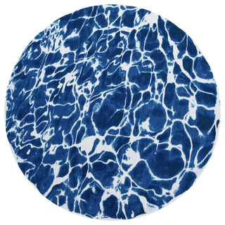 Louis De Poortere Meditation Swim 9351 Surf Area Rug Round Main Image
