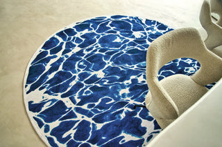 Louis De Poortere Meditation Swim 9351 Surf Area Rug Lifestyle Image Feature