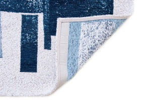 Louis De Poortere Craft Lucia 9355 Ice Blue Area Rug Backing Image