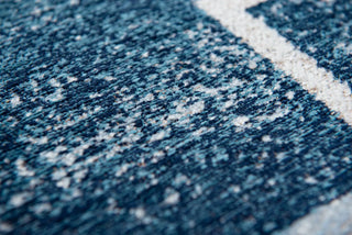 Louis De Poortere Craft Lucia 9355 Ice Blue Area Rug Detail Image