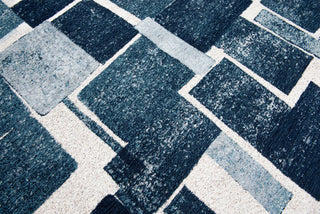 Louis De Poortere Craft Lucia 9355 Ice Blue Area Rug Detail Image