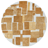 Louis De Poortere Craft Lucia 9357 Nuggets Area Rug Round Main Image