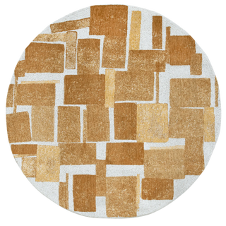 Louis De Poortere Craft Lucia 9357 Nuggets Area Rug Round Main Image