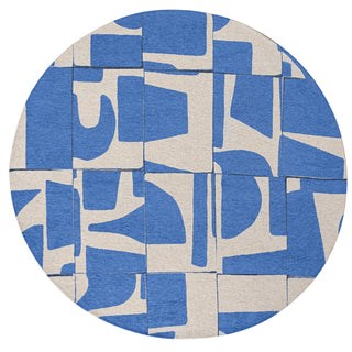 Louis De Poortere Craft Papercut 9358 Campanula Area Rug Round Round