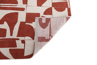 Louis De Poortere Craft Papercut 9364 Rust Area Rug Backing Image