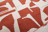 Louis De Poortere Craft Papercut 9364 Rust Area Rug Detail Image