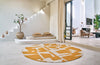 Louis De Poortere Craft Papercut 9367 Curry Area Rug Lifestyle Image Feature