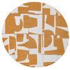 Louis De Poortere Craft Papercut 9367 Curry Area Rug Round Round