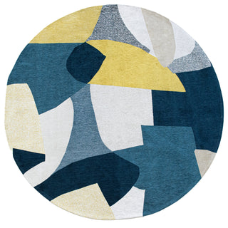 Louis De Poortere Gallery Shapes 9369 Duck Song Area Rug Round Main Image