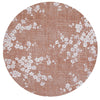 Louis De Poortere Sakura 9371 Copper Pink Area Rug Round Main Image