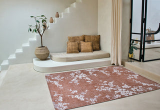 Louis De Poortere Sakura 9371 Copper Pink Area Rug Lifestyle Image Feature