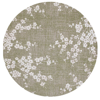 Louis De Poortere Sakura 9372 Wet Garden Area Rug Round Main Image