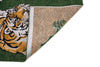 Louis De Poortere Pop Tiger 9388 Green On Fire Area Rug Backing Image