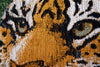 Louis De Poortere Pop Tiger 9388 Green On Fire Area Rug Detail Image