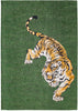 Louis De Poortere Pop Tiger 9388 Green On Fire Area Rug main image