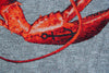 Louis De Poortere Pop Lobster 9389 Steam Red Area Rug Detail Image