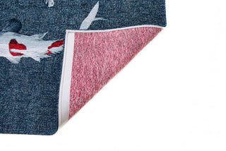 Louis De Poortere Pop Koi 9390 Japanese Pond Area Rug Backing Image