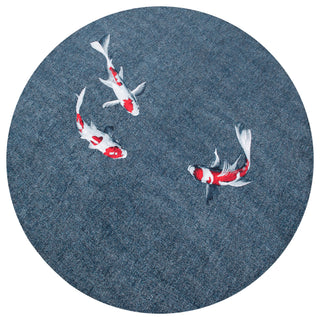 Louis De Poortere Pop Koi 9390 Japanese Pond Area Rug Round Main Image