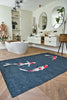 Louis De Poortere Pop Koi 9390 Japanese Pond Area Rug Lifestyle Image Feature