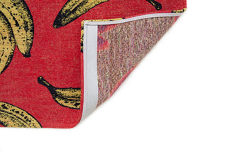 Louis De Poortere Pop Banana 9392 Miami Red Area Rug Backing Image