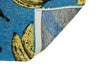 Louis De Poortere Pop Banana 9394 California Blue Area Rug Backing Image