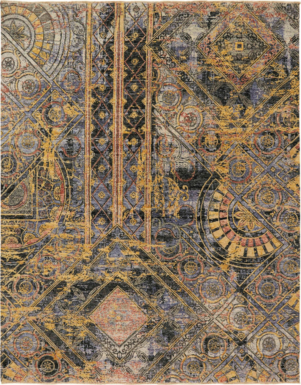 Havila Fine Rugs Boise H1396 Blue/Beige Area Rug Incredible Rugs and