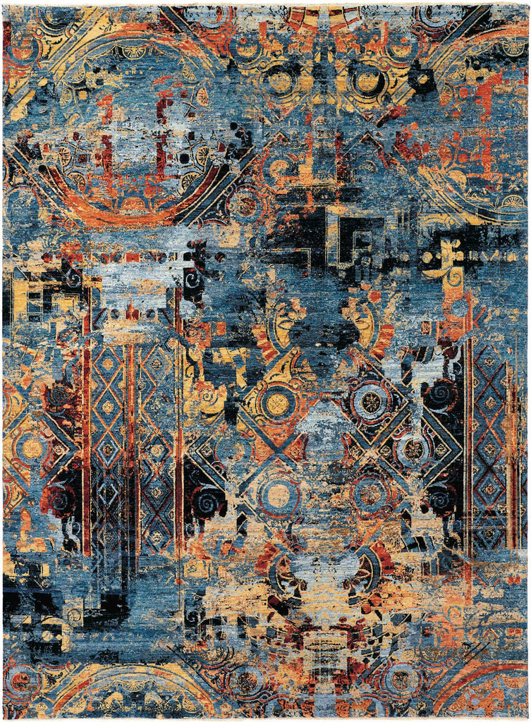 Havila Fine Rugs Boise H1509 Blue/Gold Area Rug