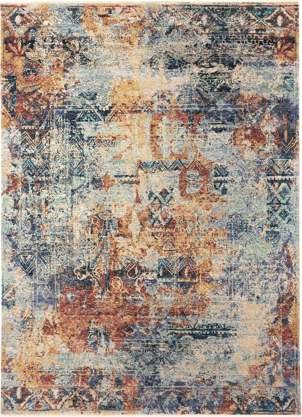 Havila Fine Rugs Boise H1510 Beige/Gold Area Rug Incredible Rugs and