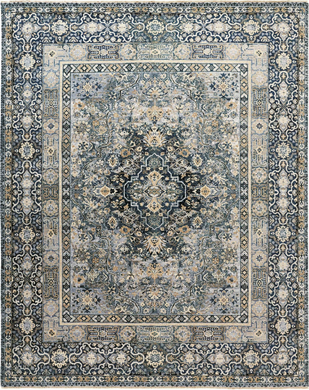 Havila Fine Rugs Destiny Elite H1370 Blue/Multi Area Rug – Incredible ...